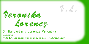 veronika lorencz business card